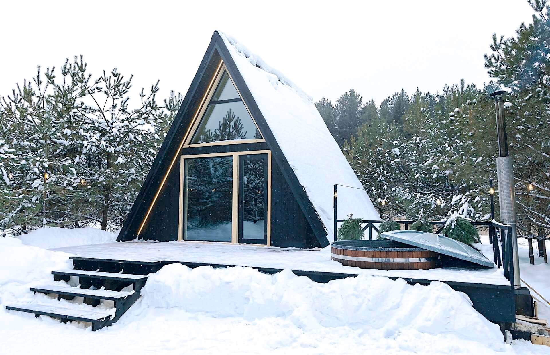 Уютный дом-шалаш с купелью - проекты Setus Design